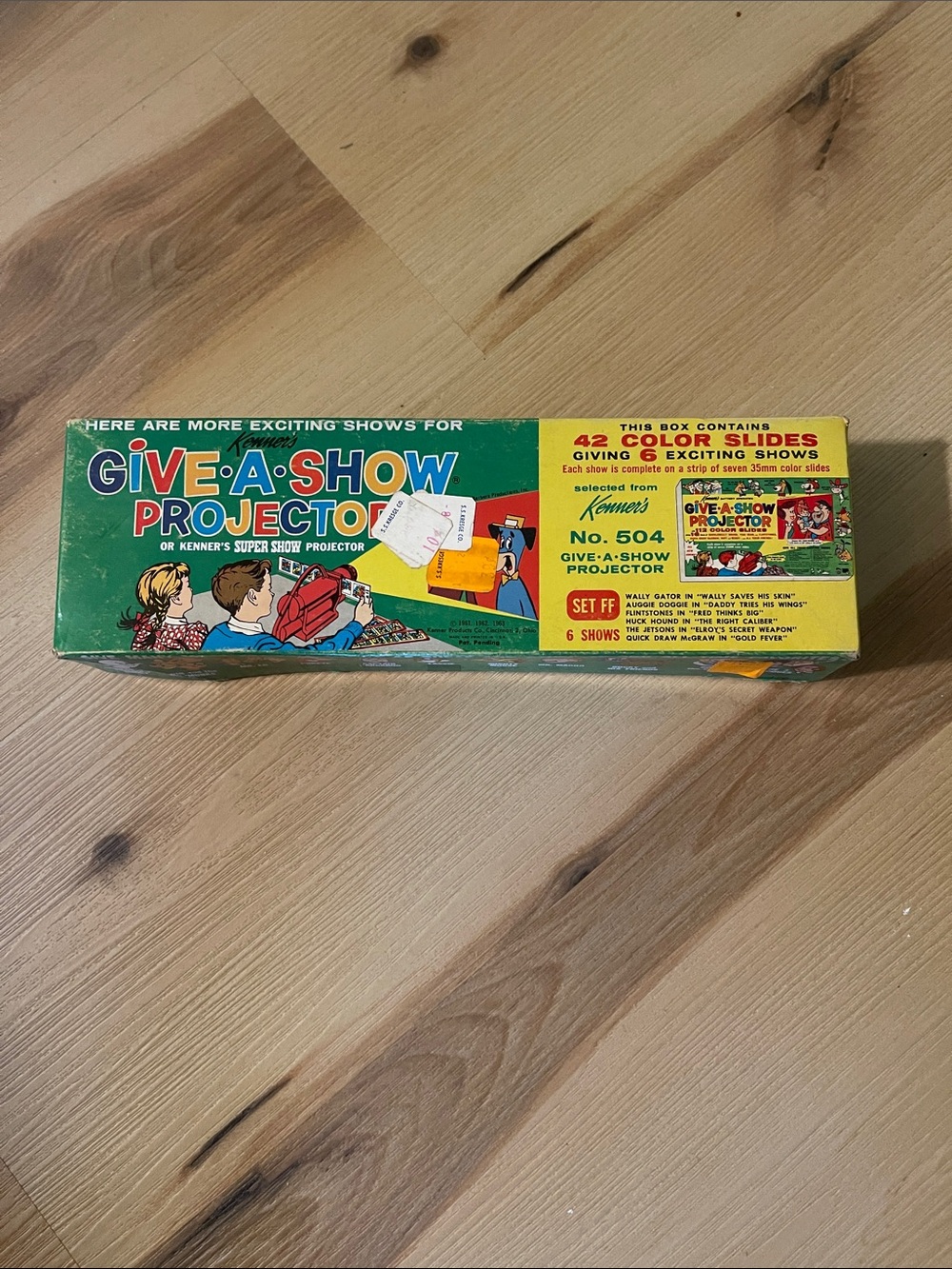 Kenners Give-A-Show Projector Box in Green and Yellow